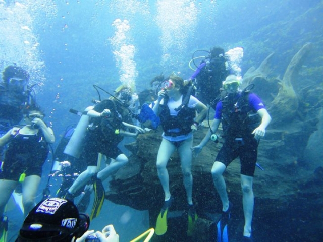 Buceo en grupo
